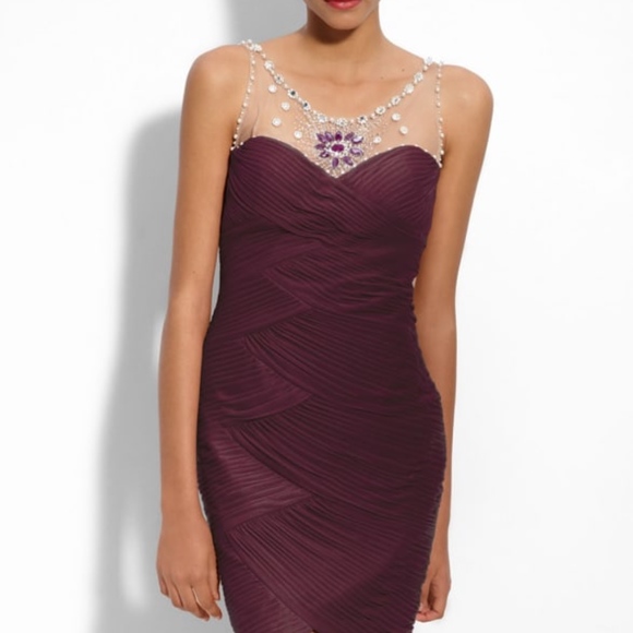 Adrianna Papell Ruched Sheath Dress - Navy - Picture 4 of 4